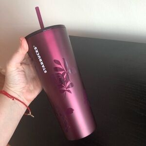 Starbucks Berry Plum Rose Tumbler